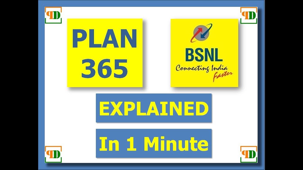 BSNL Plan 365 I Just A Minute