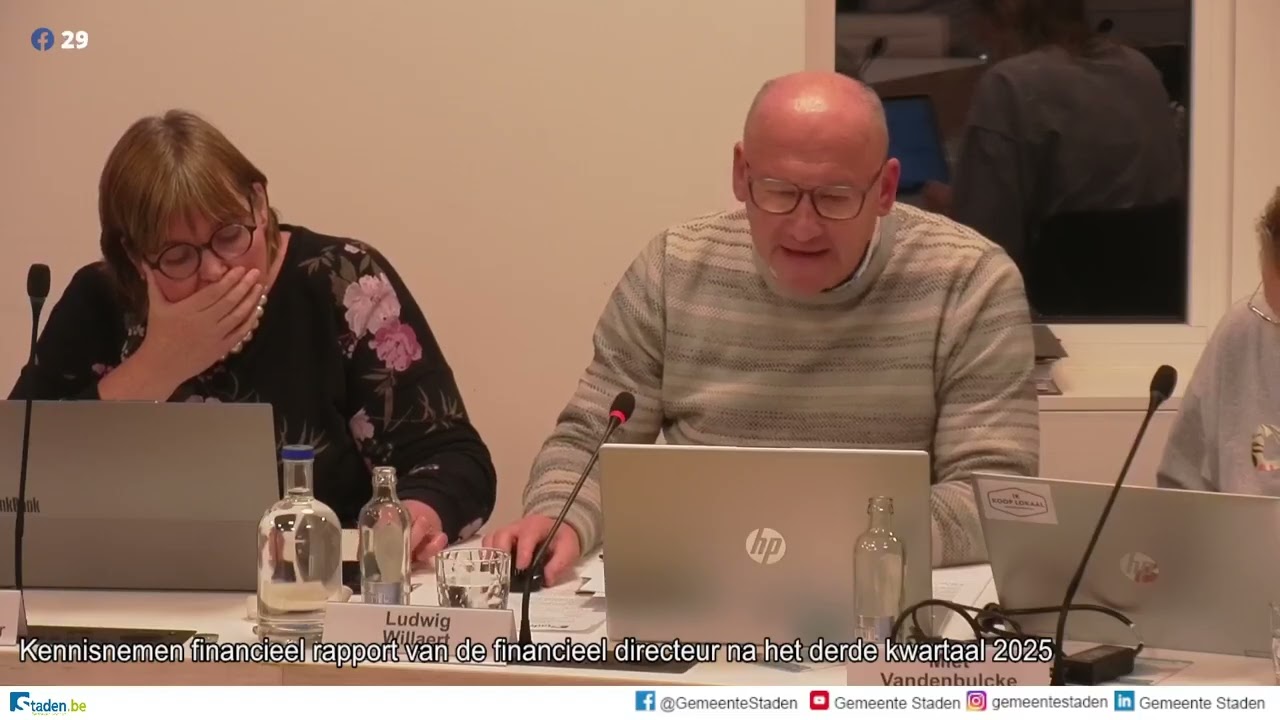 Gemeente- en OCMW-raad Staden van donderdag 23 oktober 2025