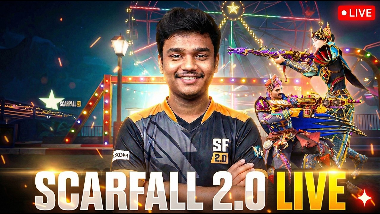 ScarFall 2.0 LIVE 🔥 Samrat Hard Lobby | New Update Discussion 🥶 Facecam