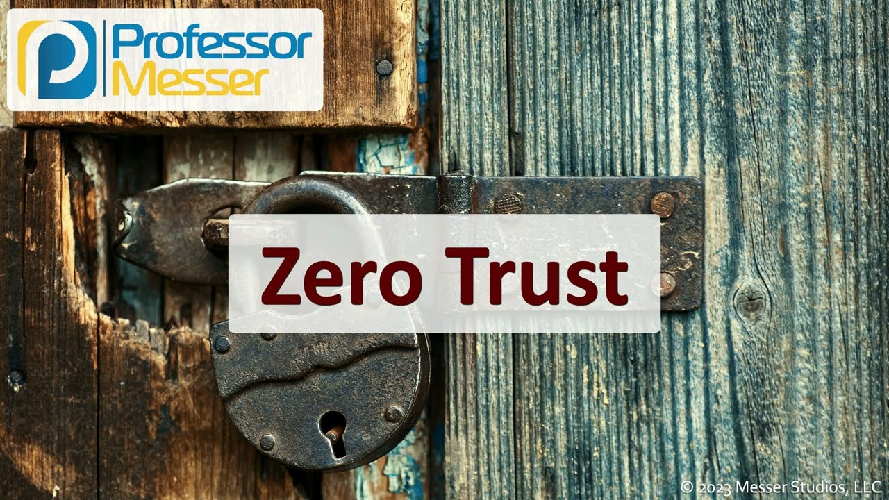 Zero Trust — CompTIA Security+ SY0-701 — 1.2