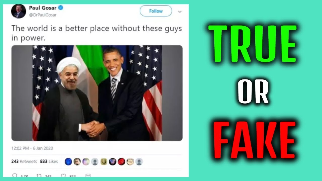 Former US President Obama was photographed shaking hands with Iranian President Hassan Rouhani.