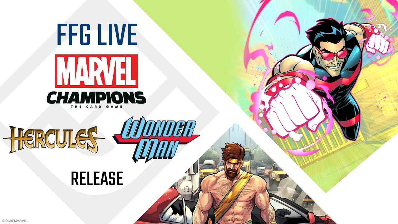 Marvel Champions: The Card Game Wonder Man and Hercules