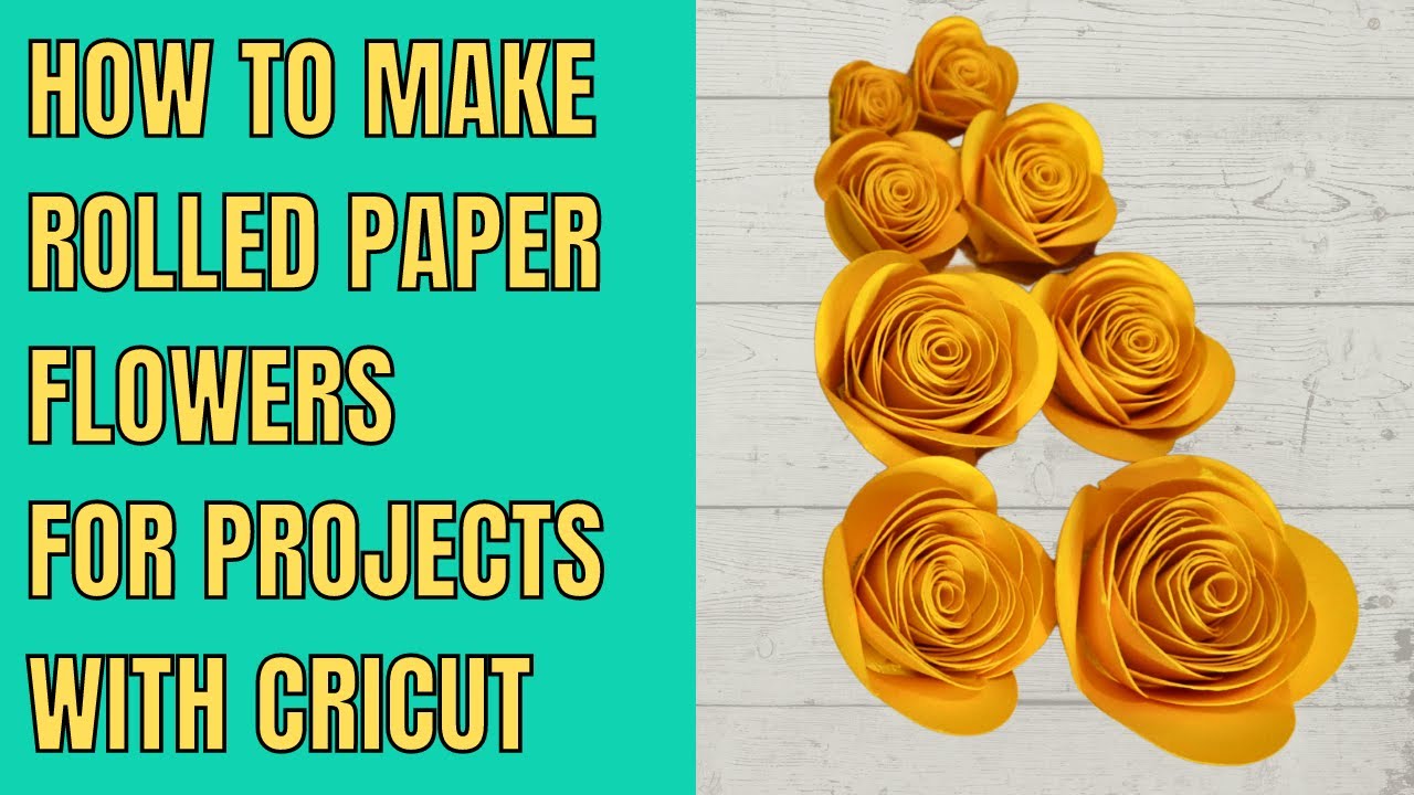 How To Make Rolled Paper Flowers with Cricut - Flower sizing