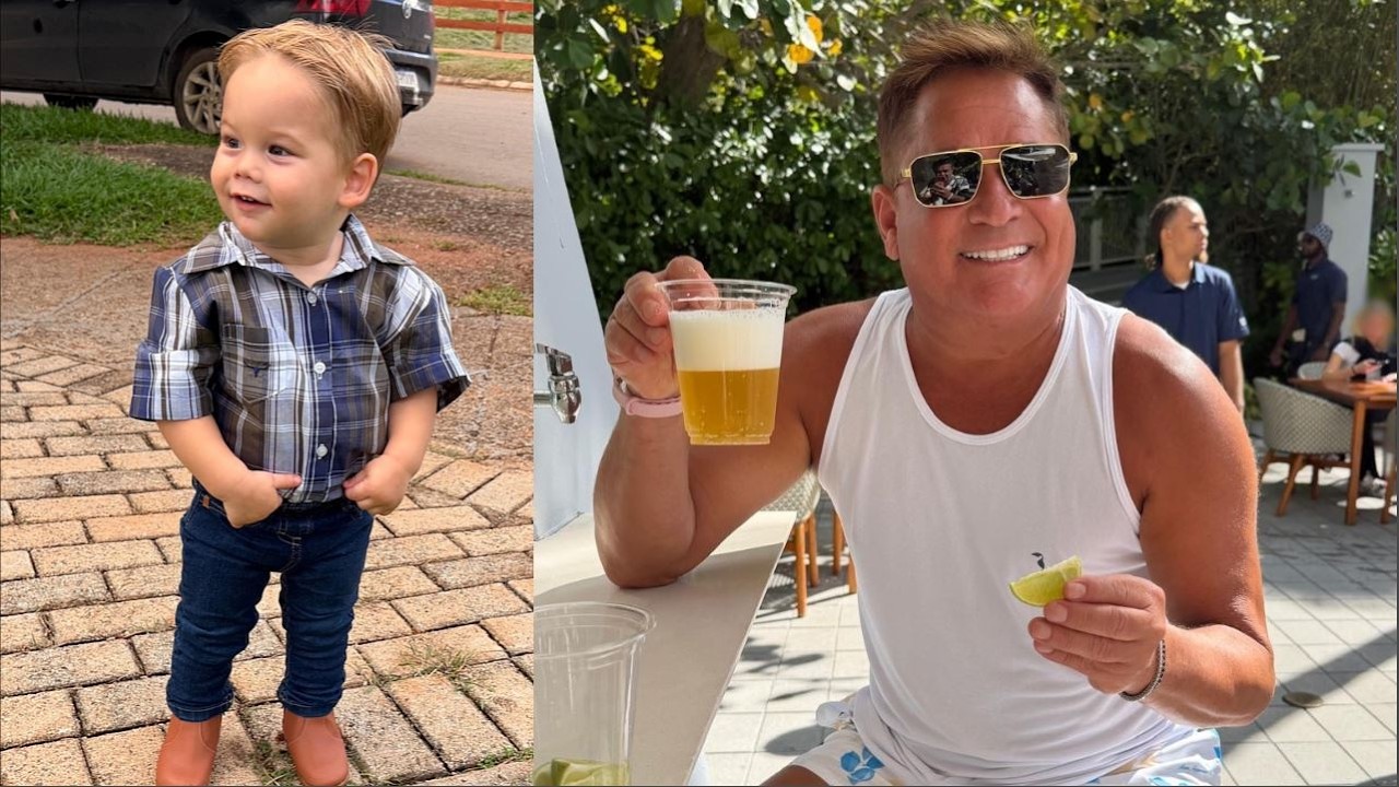 JOSÉ LEONARDO SE VESTE IGUAL O VOVÔ LÉO E CHAMA ATENÇÃO PELA SEMELHANÇA 