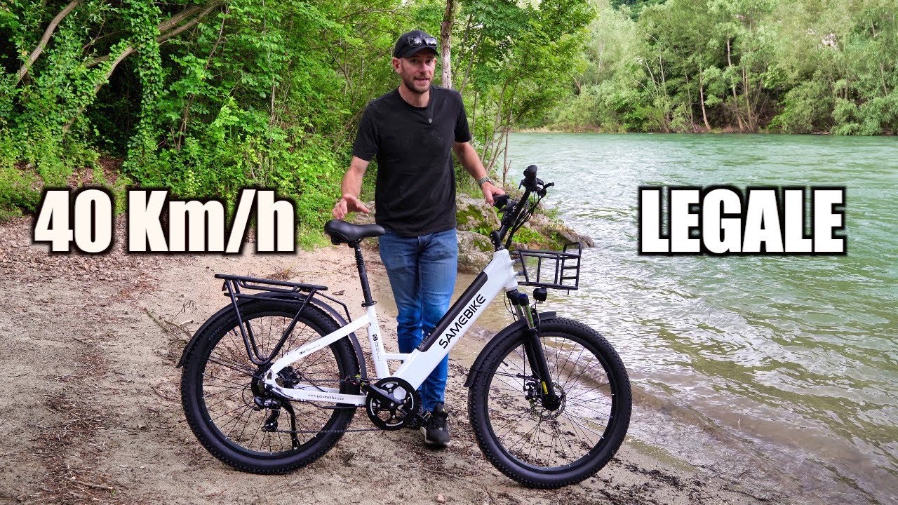 Bici Elettrica perfetta per la città e lo sterrato POTENTE, SICURA e VELOCE ! SAMEBIKE RS-A01