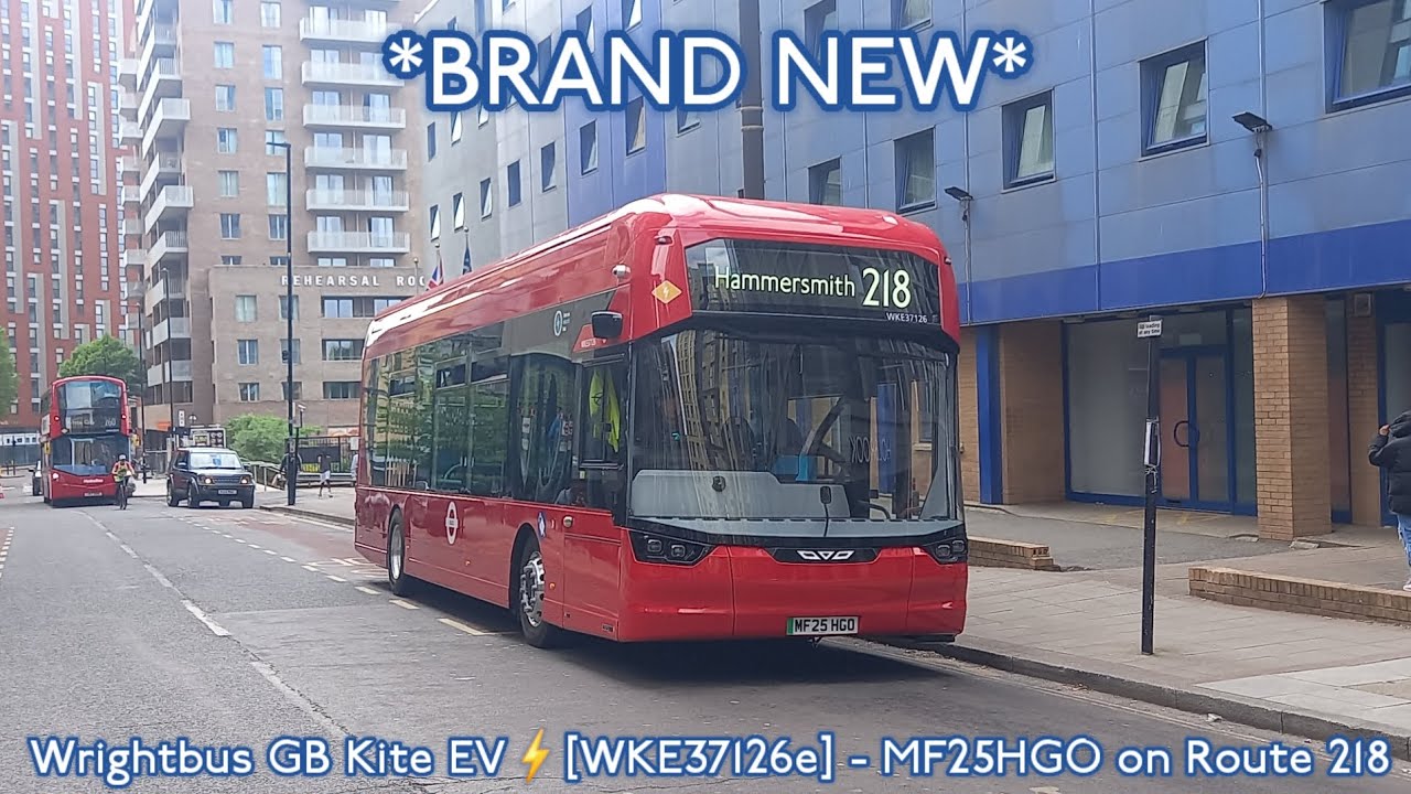 *BRAND NEW & Observations* Wrightbus GB Kite EV on Route 218 | [WKE37126e] - MF25HGO