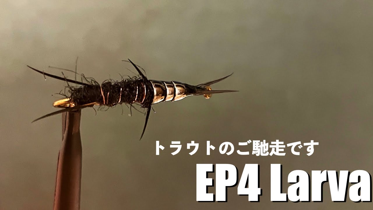 【クロカワムシ ニンフ】物語はエピソード4から始まる？オリジナルフライパターン&rdquo;EP4 Larva