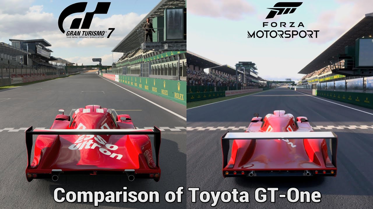Gran Turismo 7 Vs Forza Motorsport 8 - Comparison Toyota GT-One TS020 - Sounds & Replay