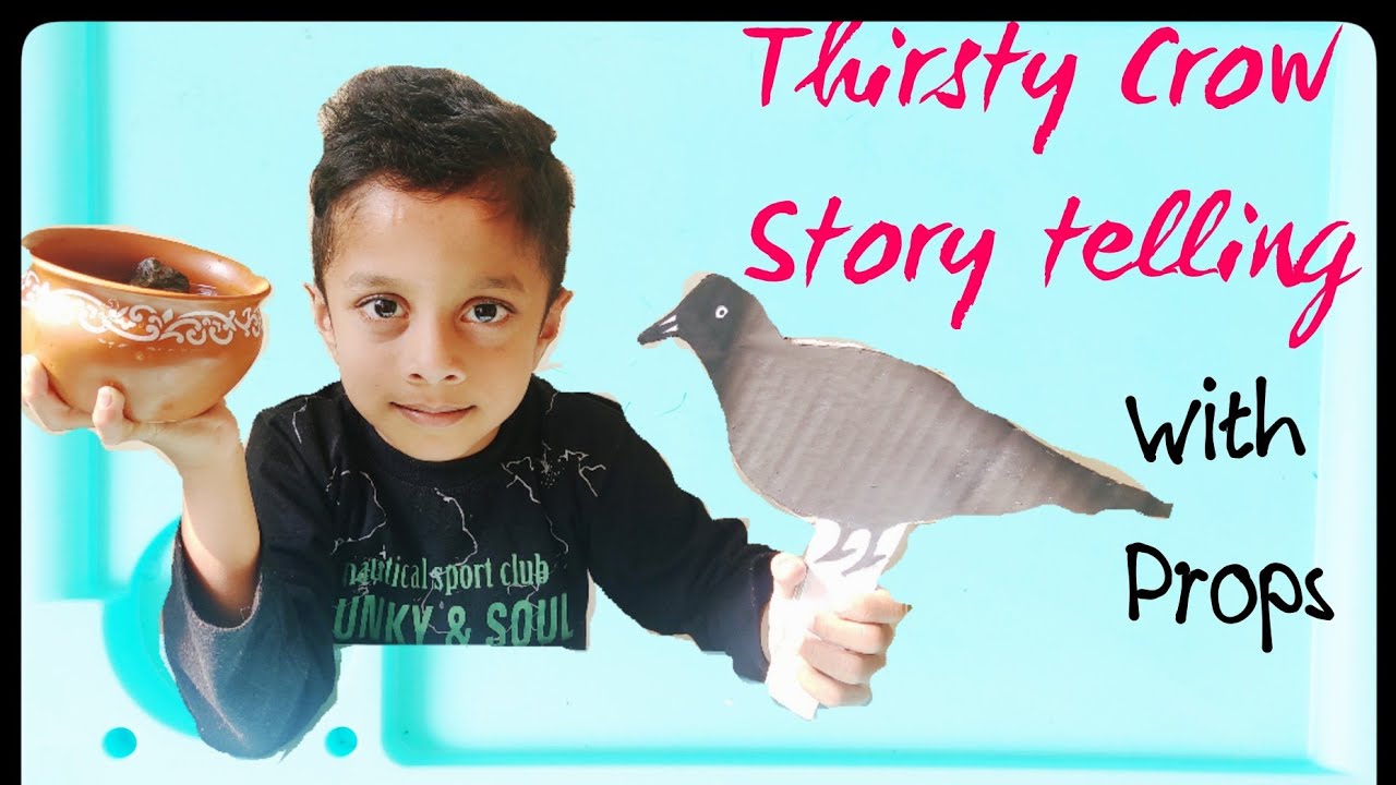 | Thirsty crow story | Story telling with props | Story telling for LKG | #thirstycrow