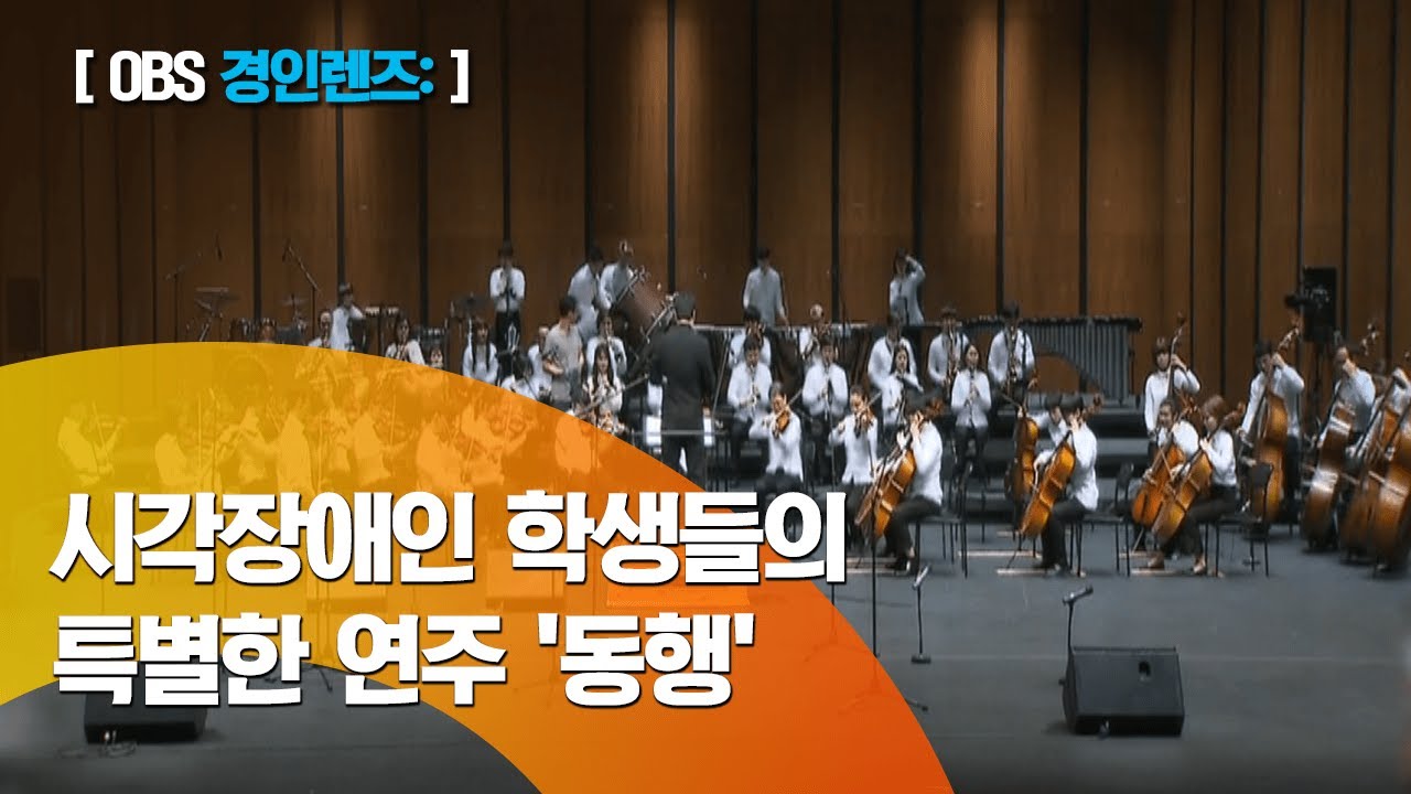 [경인 렌즈] 시각장애인 학생과 교직원의 오케스트라 연주 / '동행'이란 주제로 1시간 반 동안 공연 / 희망을 선사하고 있는 '혜광브라인드오케스트라'