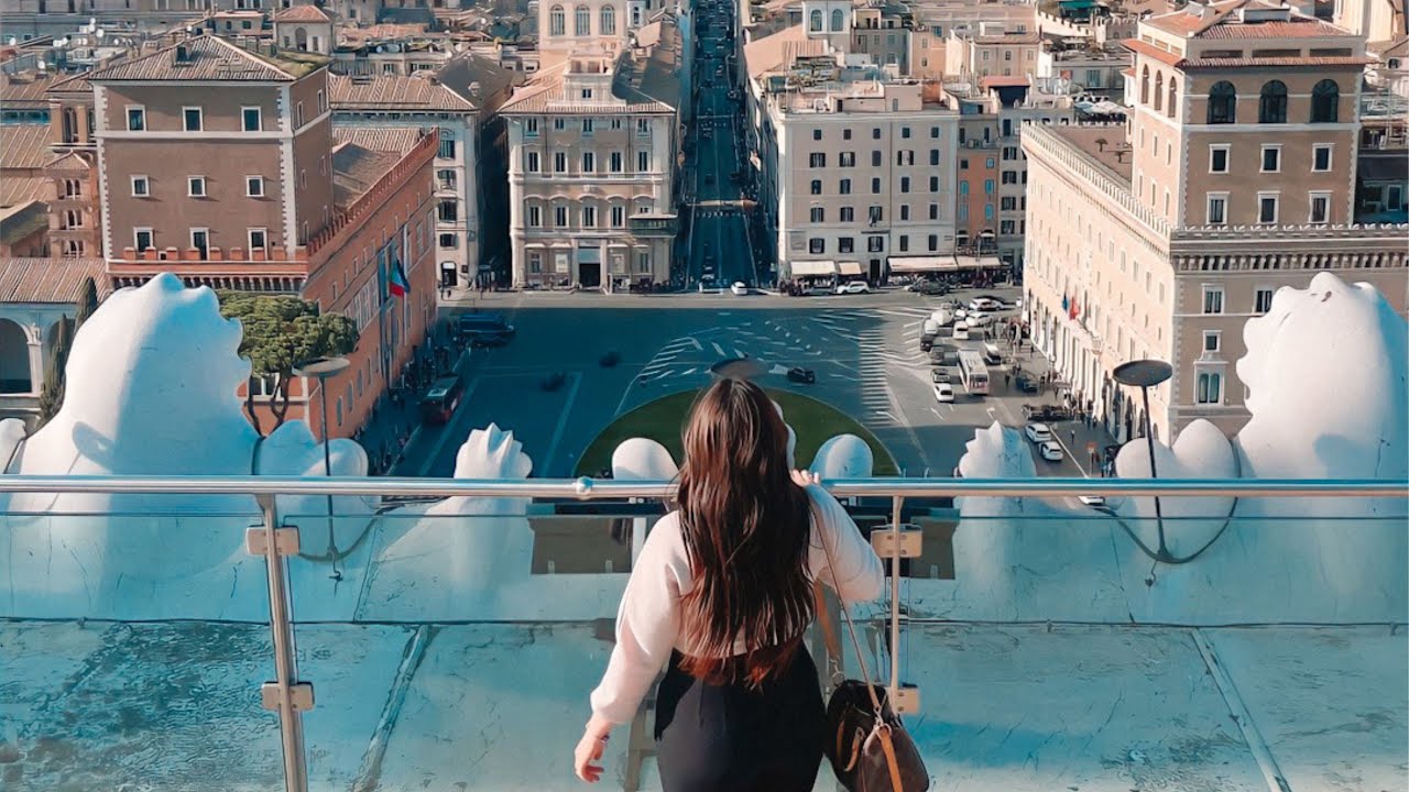 DAQUI DE CIMA TENHO UMA VISTA PANORAMICA DE ROMA 360 GRAUS!