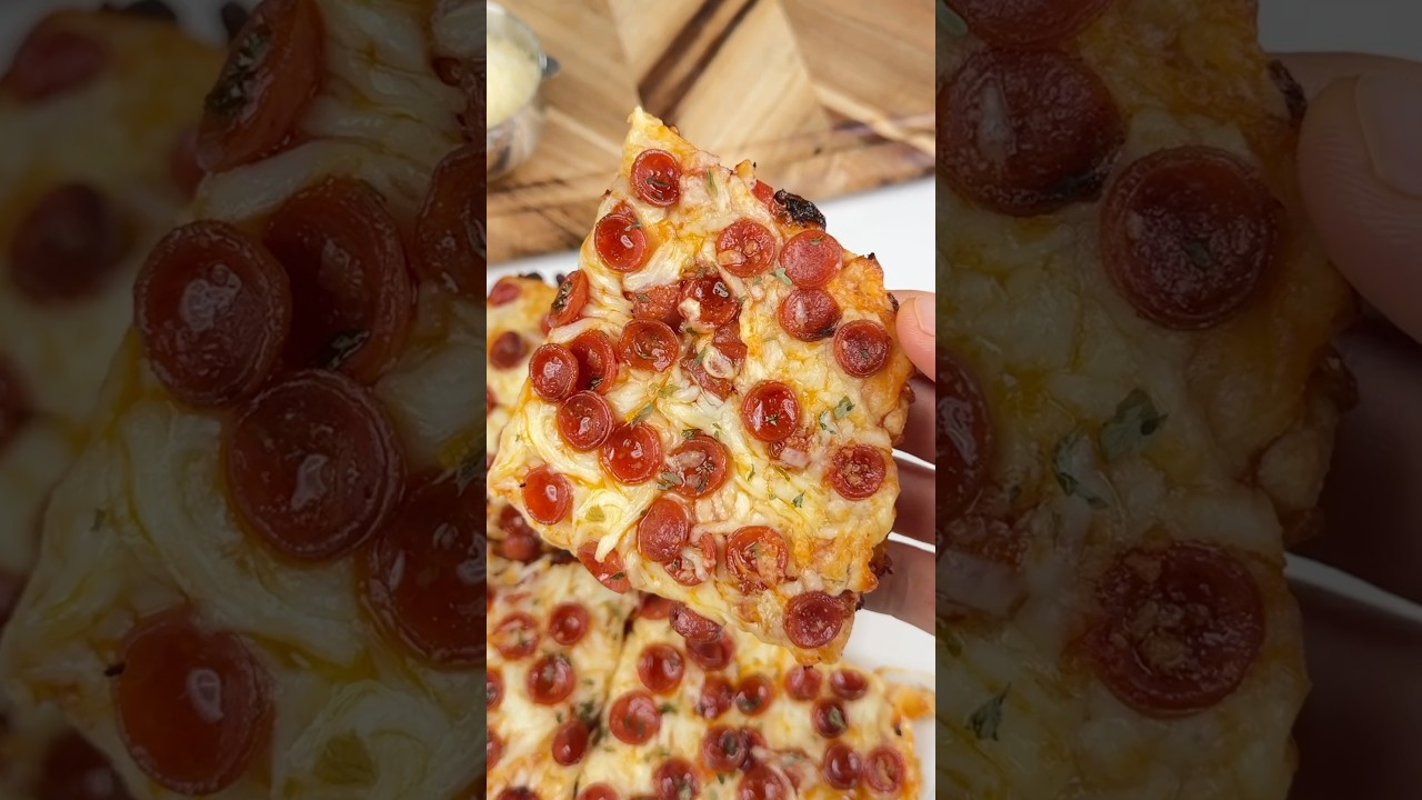High Protein Chicken Crust Pizza 😋🐓🍕
