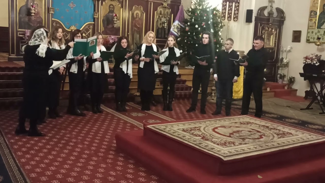 Засияла зоря ясная (колядка) - sbor pravoslavné katedrály Praha