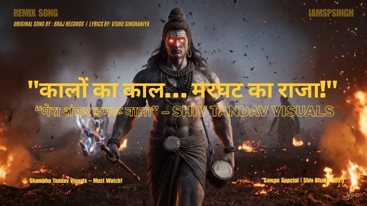 मेरा शंकर डमरू वाला 🔱Remix Song | Mahakaal Tandav Shiv Bhakti Song | @IAMSPSINGH @BrajRecords