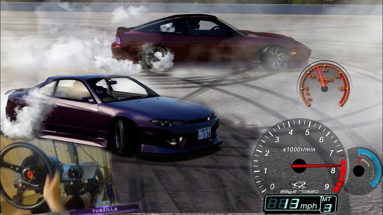Drifting SLIDE SOCIETY 400whp Nissan S13 and S15! (links)