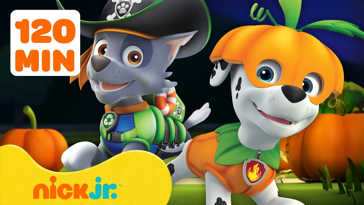 PAW Patrol's Best Halloween Costumes! w/ Rocky & Marshall 🎃 2 Hours | Nick Jr.