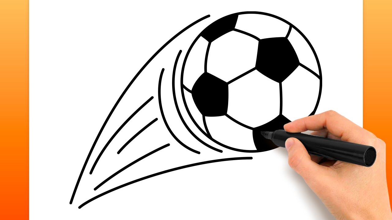 Comment Dessiner Un Ballon De Football (Tutoriel De Dessin Facile)