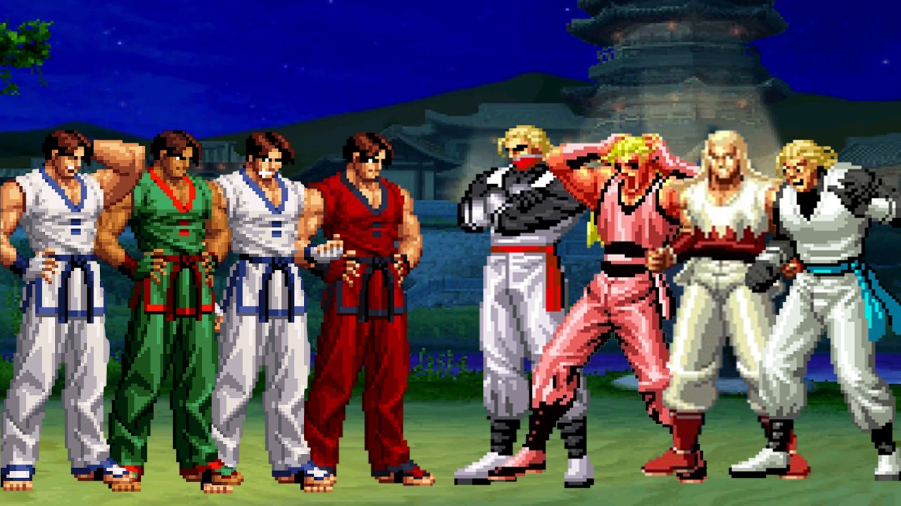 [KOF Mugen] Команда Кима Капвана против команды Энди Богарда