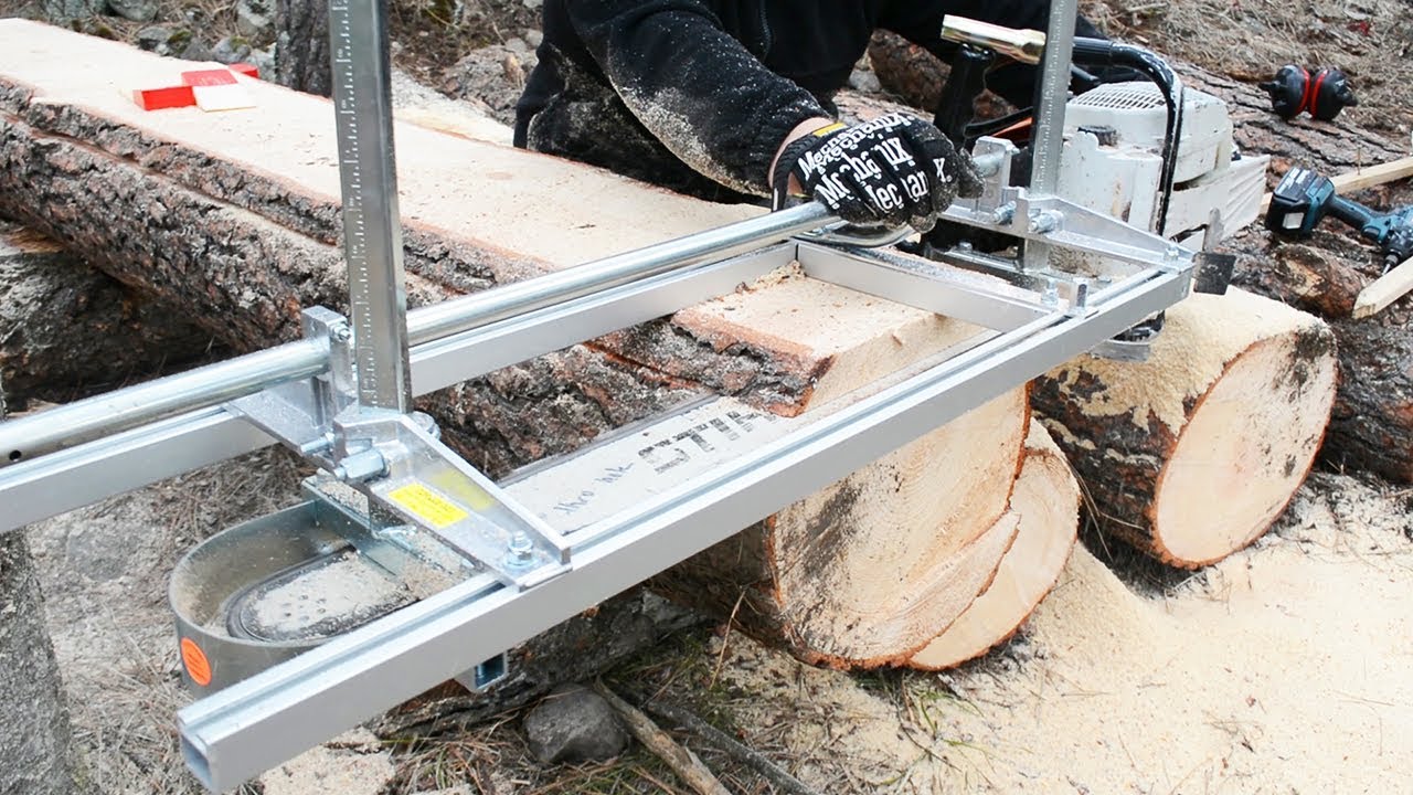 INSANELY EASY CHAINSAW MILL TEST DRIVE! + First impressions VS homemade mill