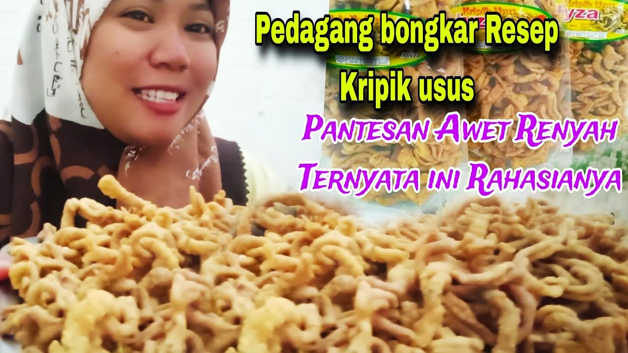 Bocorkan Resep Kripik Usus Krispy Gurih Renyah tahan berbulan-bulan