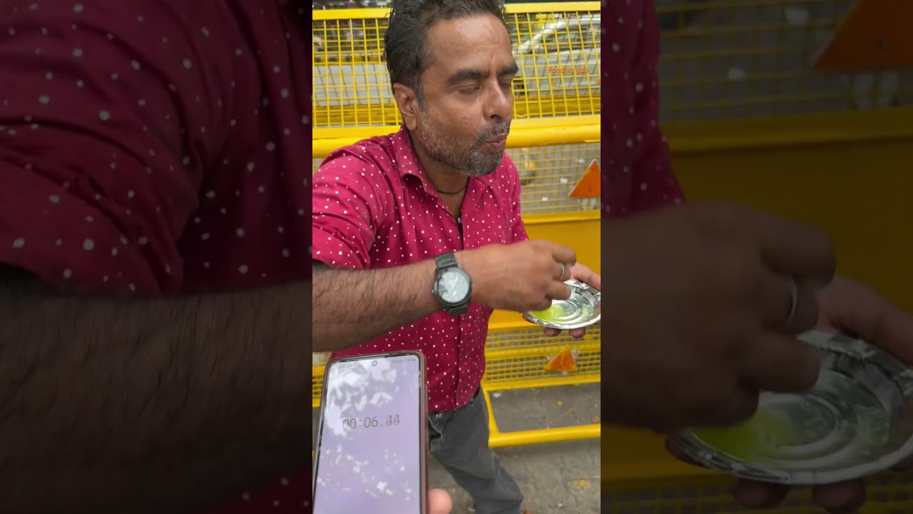 Manoj bhai cycle wali thali 🤑 golgappe challenge ₹ 500 😱 #shorts #streetfood #golgappa