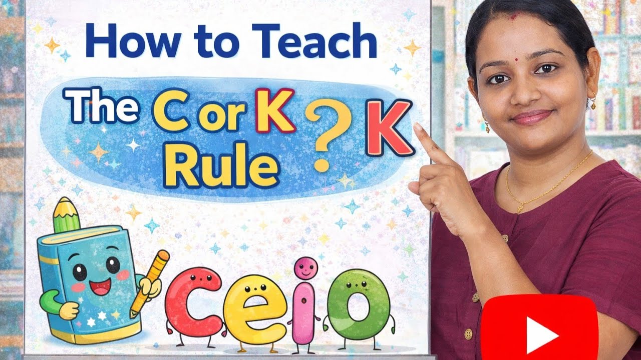 C or K Rule Explained Simply | Phonics for Kids #echogenphonics #phonicsrules 