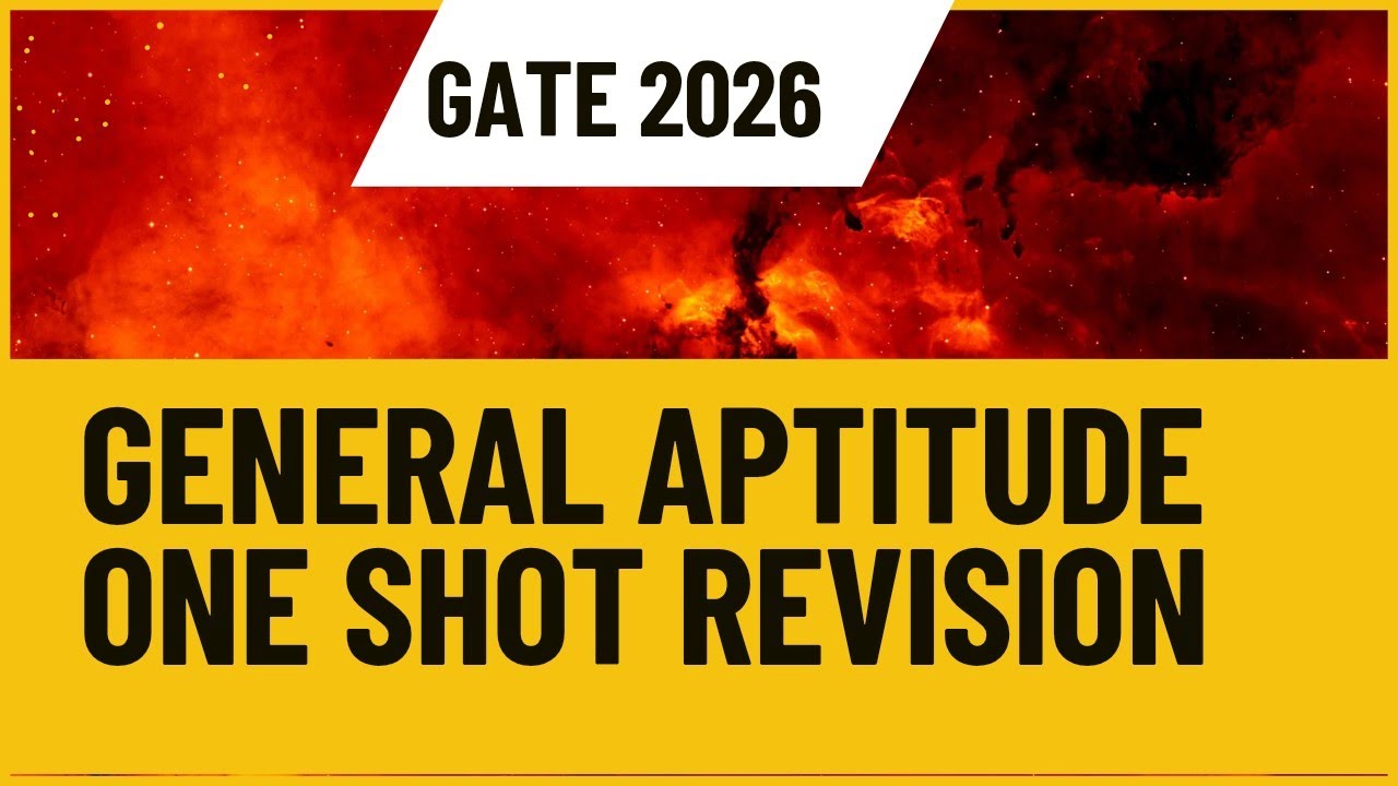 ONE SHOT REVISION | GENERAL APTITUDE| GATE 2026
