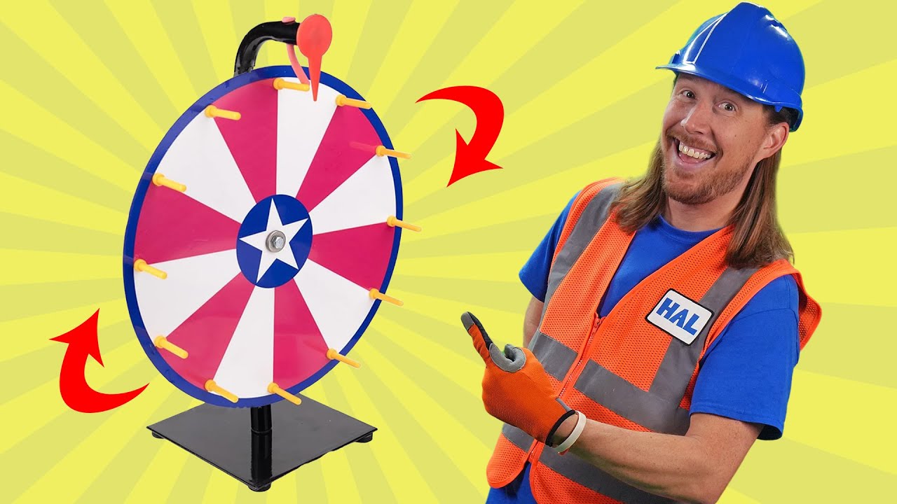 Handyman Hal Spins the Wheel of Awesome! Fun videos for kids | Learn and Play