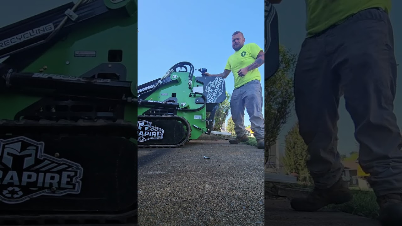 Put extra counterweights on our mini skid steer