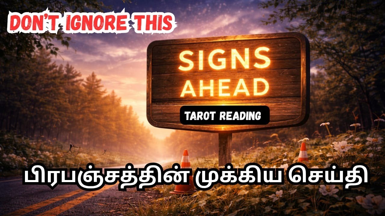 பிரபஞ்சத்திலிருந்து அவசரச் செய்தி 😇 Quick and Urgent Message from the Universe 😇 