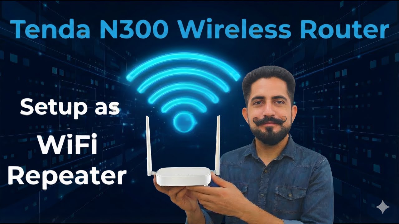 How to Setup Tenda Wireless N300 Router as Wifi Repeater in Hindi