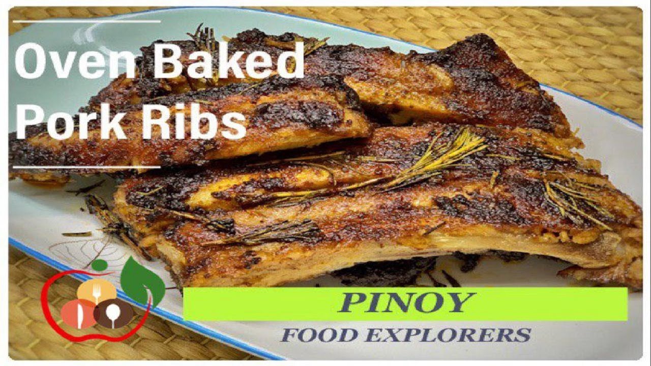 Oven Baked Pork Ribs | How To Cook | Lutong Bahay | Pinoy Food Explorers