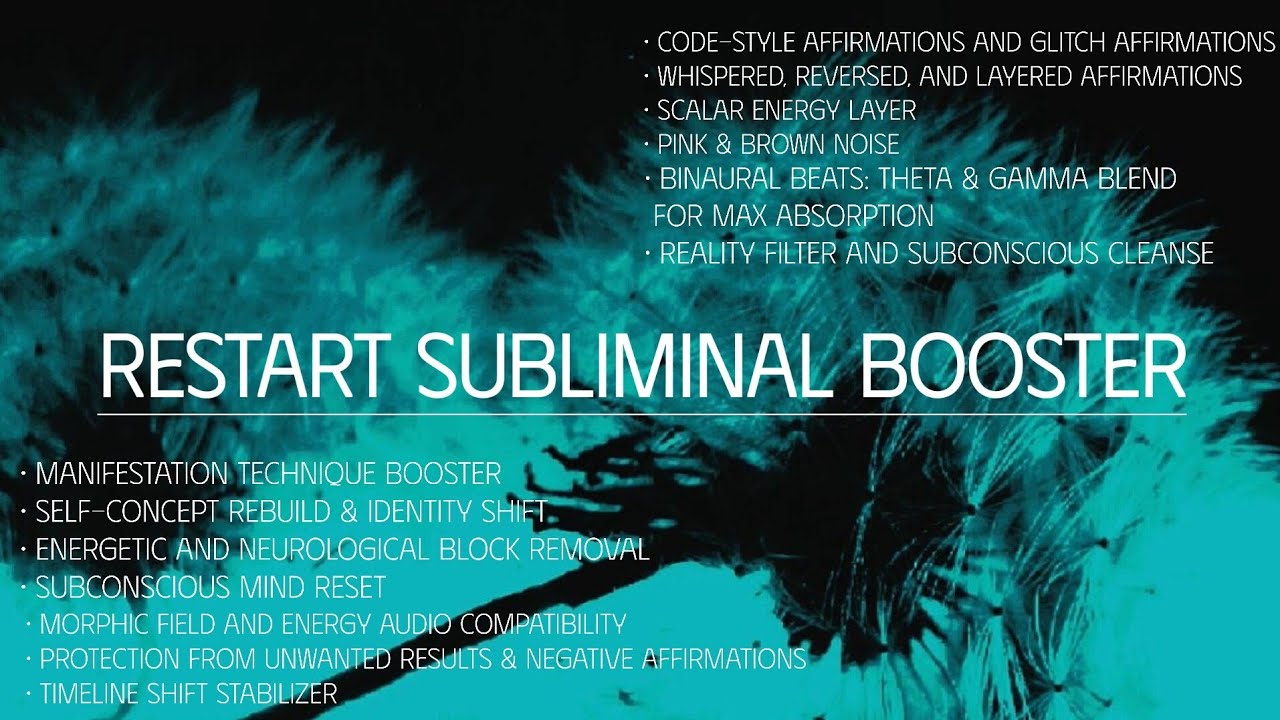 ☣️ Manifestation Booster x Blockage Remover | ReStart+ Formula