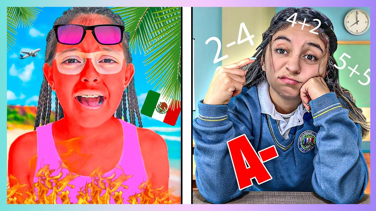 ¡TIPOS DE ESTUDIANTES en VACACIONES!