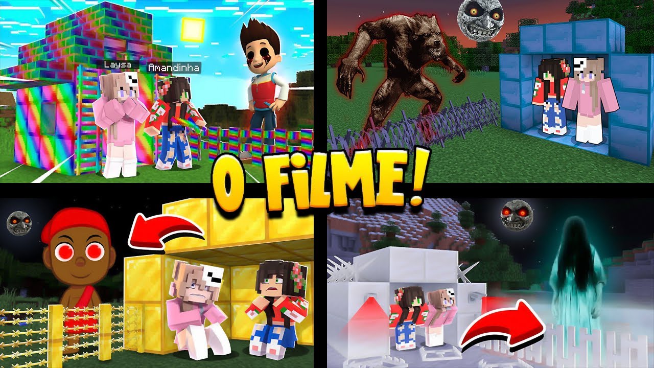 O FILME!! BASE 100% SEGURA CONTRA OS MONSTROS MAIS FORTES NO MINECRAFT