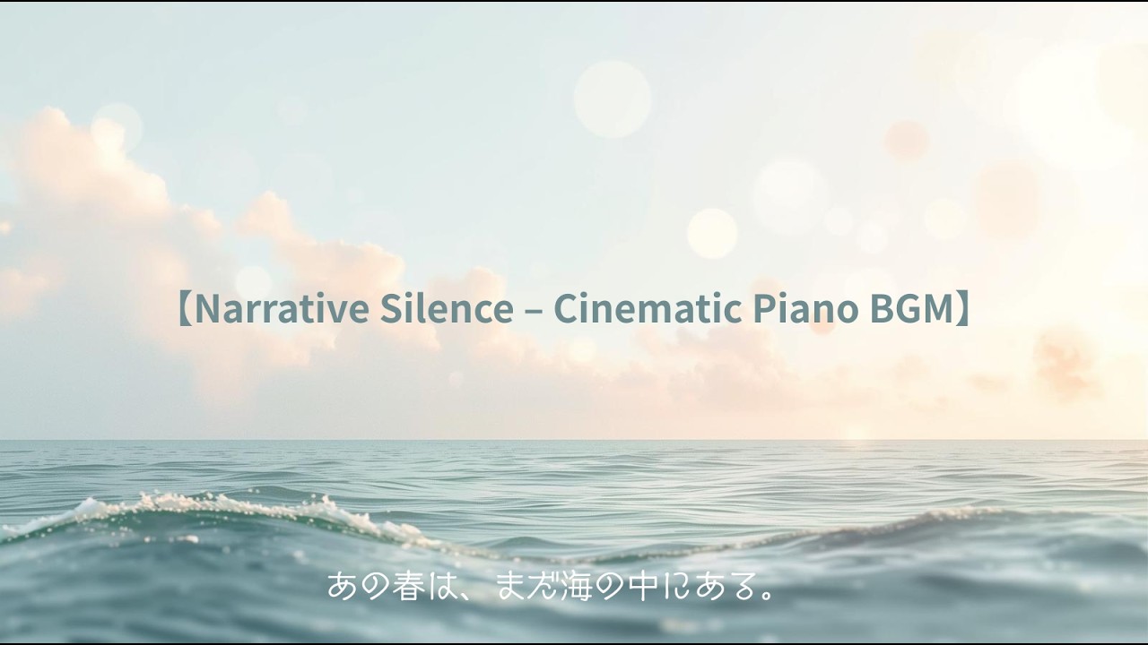 【Narrative Silence – Cinematic Piano BGM】Spring Sea Reverie｜春の海に、記憶がほどける