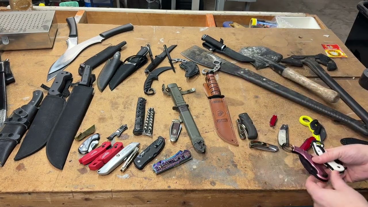 What Knife to Choose?!? #edc #selfdefense #multitool #cowboy