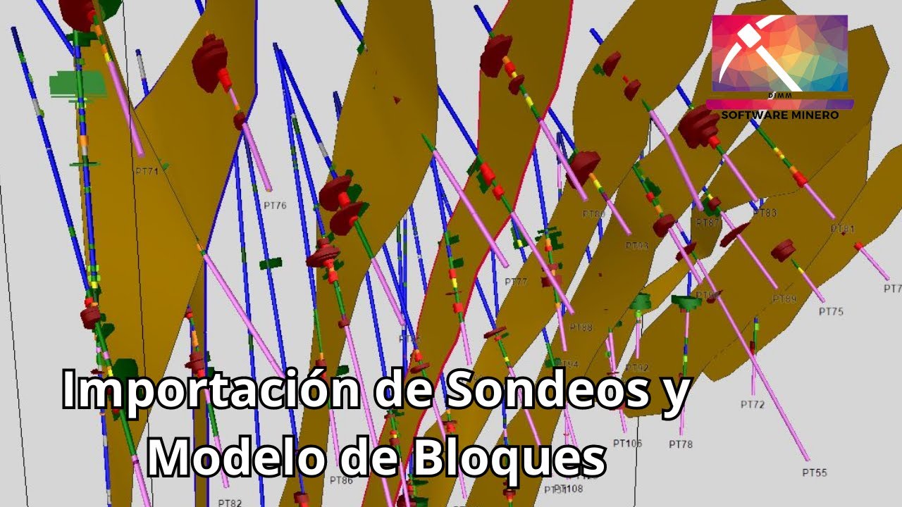 Importación de Sondeos y Modelo de Bloques en RECMIN