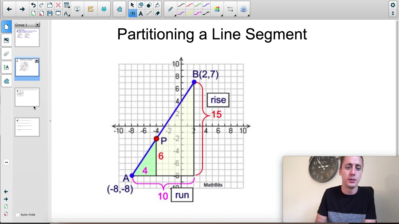 Geometry - 6.6 Partitioning Line Segments into Given Ratios