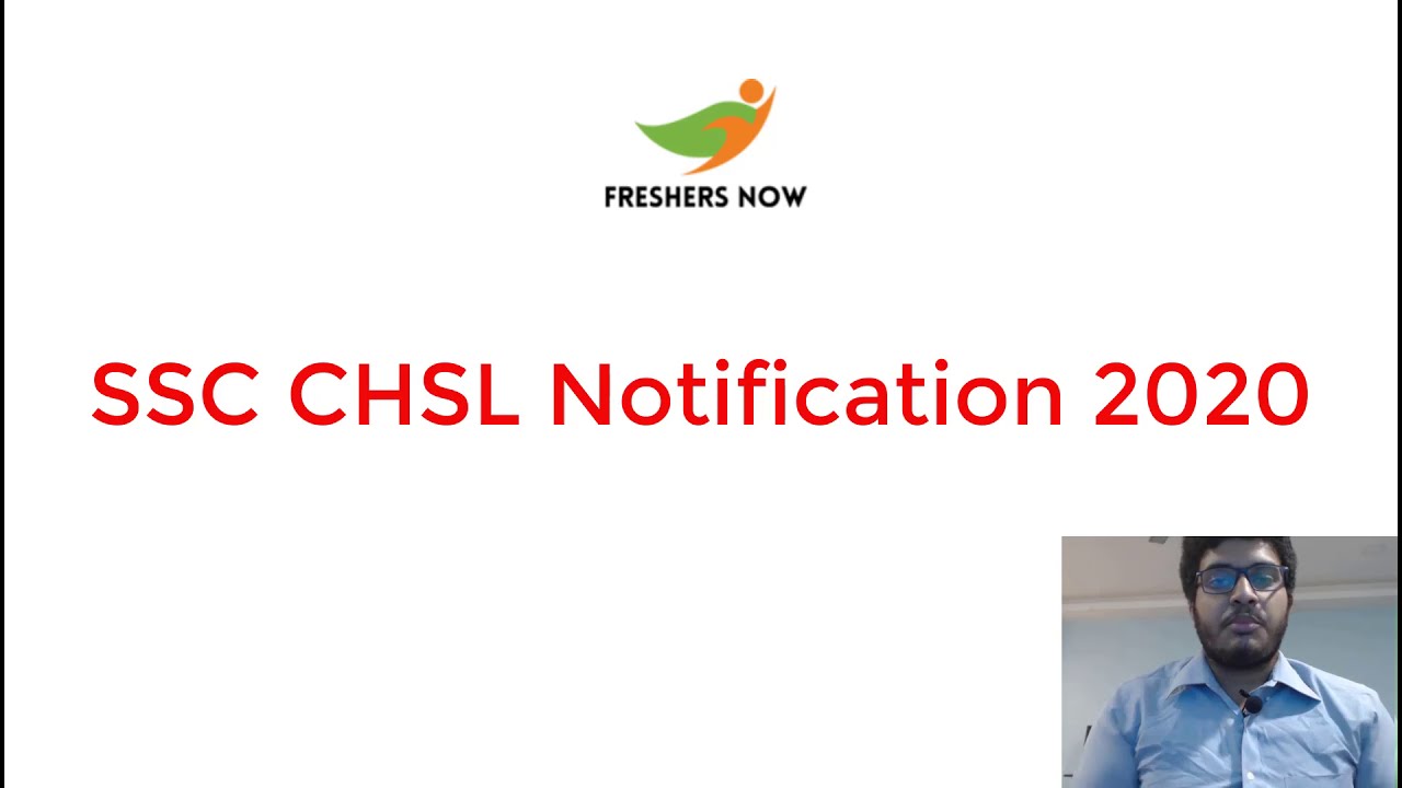 SSC CHSL Recruitment Notification 2020 | SSC CHSL Application Form