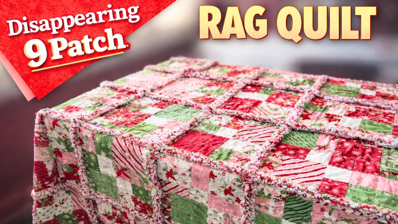 Easy Disappearing 9-Patch Rag Quilt | Step-by-Step Tutorial