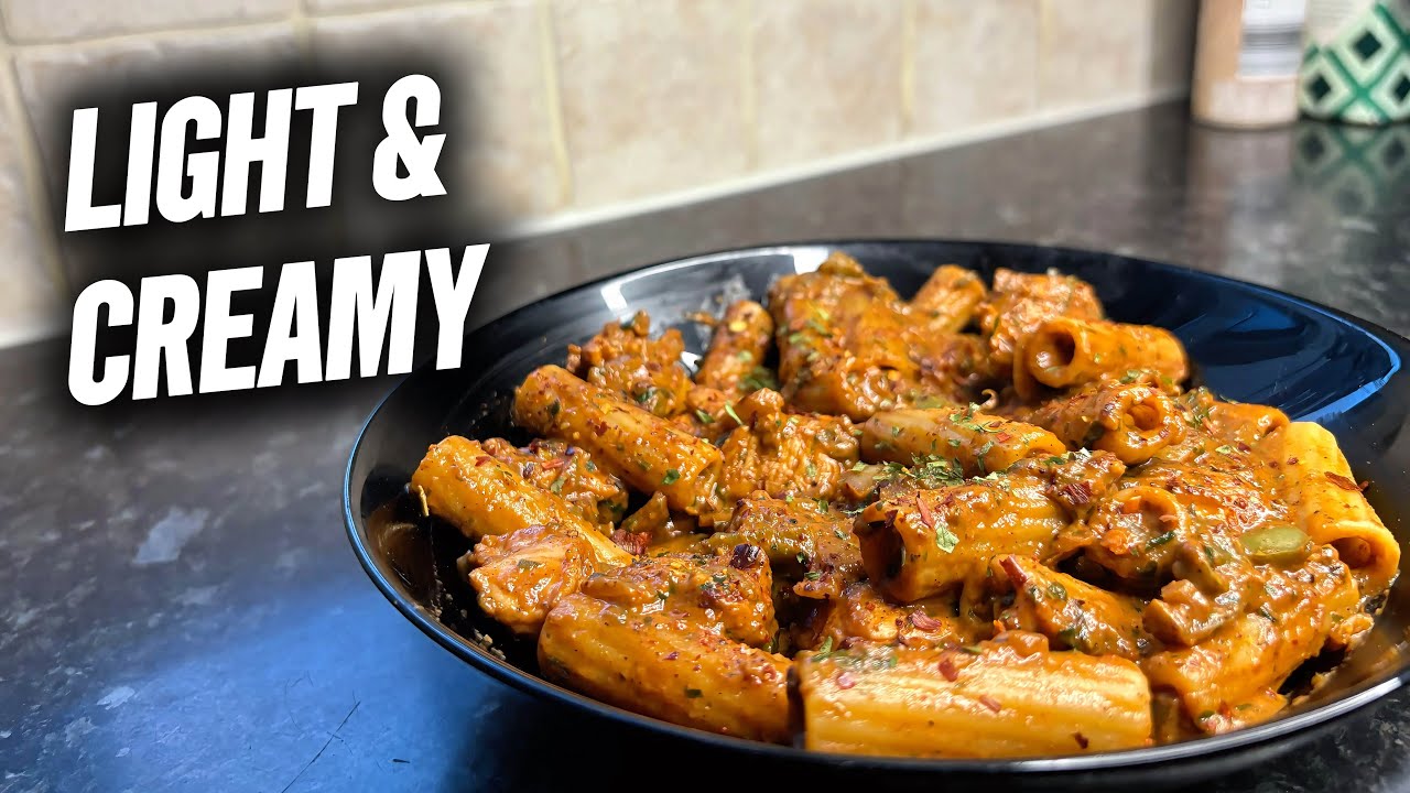 Creamy Cajun Chicken Pasta (600 Calories, High Protein)