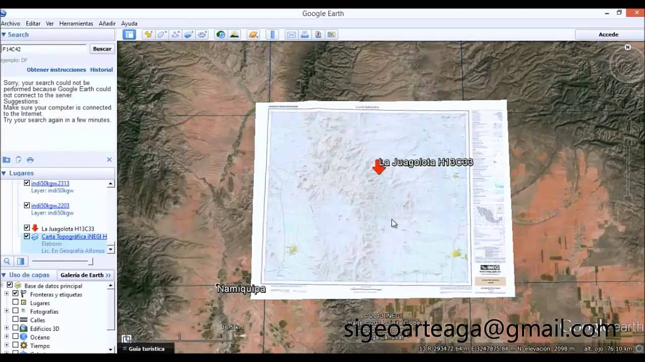Sobreposición de Imágenes en Google Earth