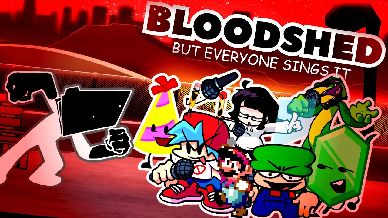 FNF BLOODSHED V3 BUT EVERYONE SINGS IT | Season 2 Encore