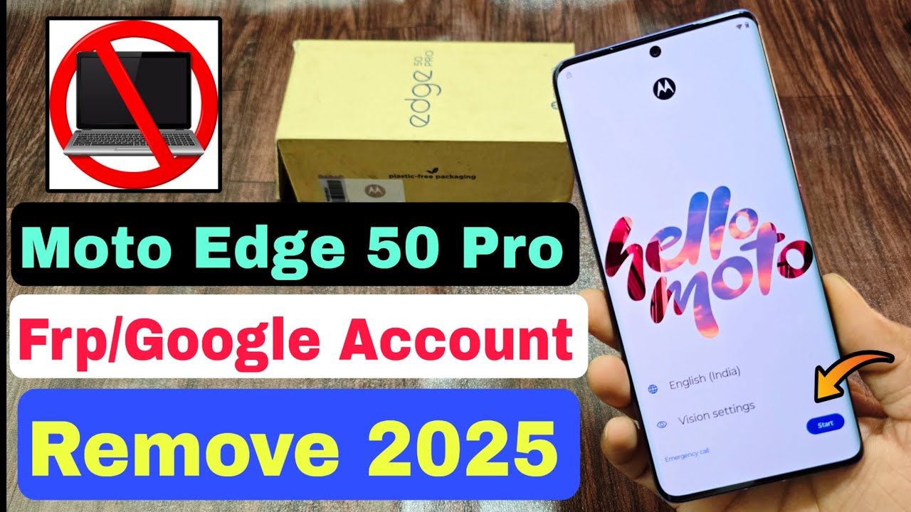 2025 Update - Moto Edge 50 Pro Frp Unlock New Trick | Android 15 | Moto Edge 50 Pro Frp Lock Remove