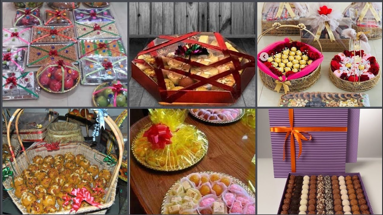 Mithai basket for gift 🎁 ll yummy mix mithai box ll latest style wedding Mithai basket and box