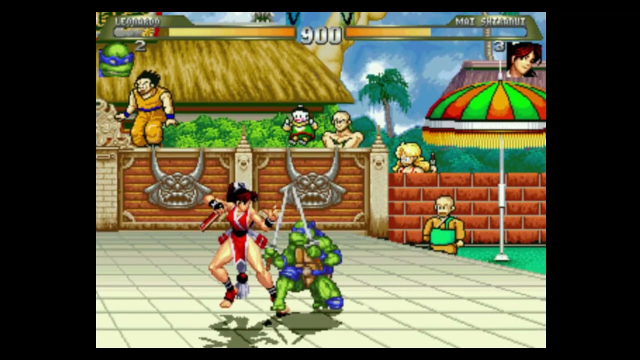 01/01/2002 DOS MUGEN Match - Leonardo vs. Mai Shiranui