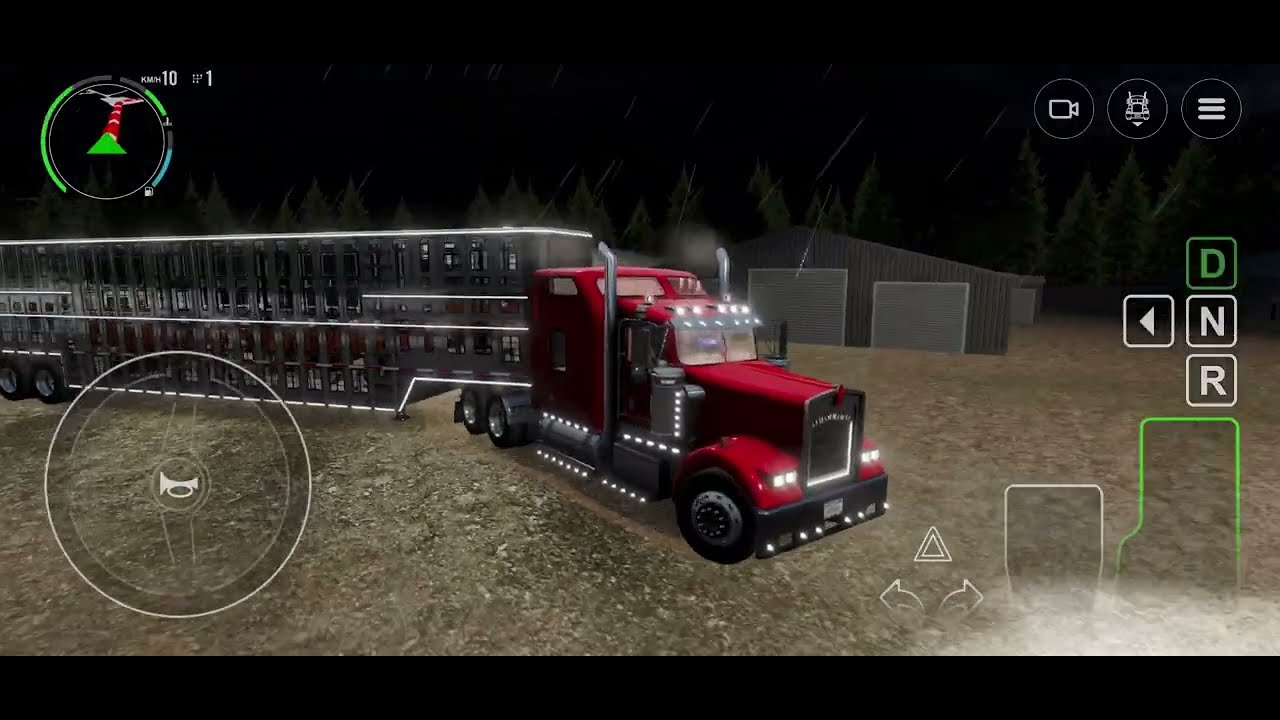 El camión transporta vacas