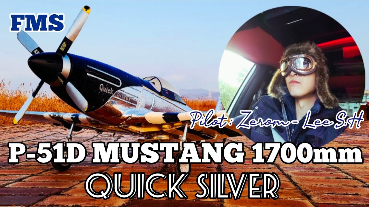 #rc비행기 #P-51D Mustang #1700mm #Quick Silver #Strong Wind #Nice Flight