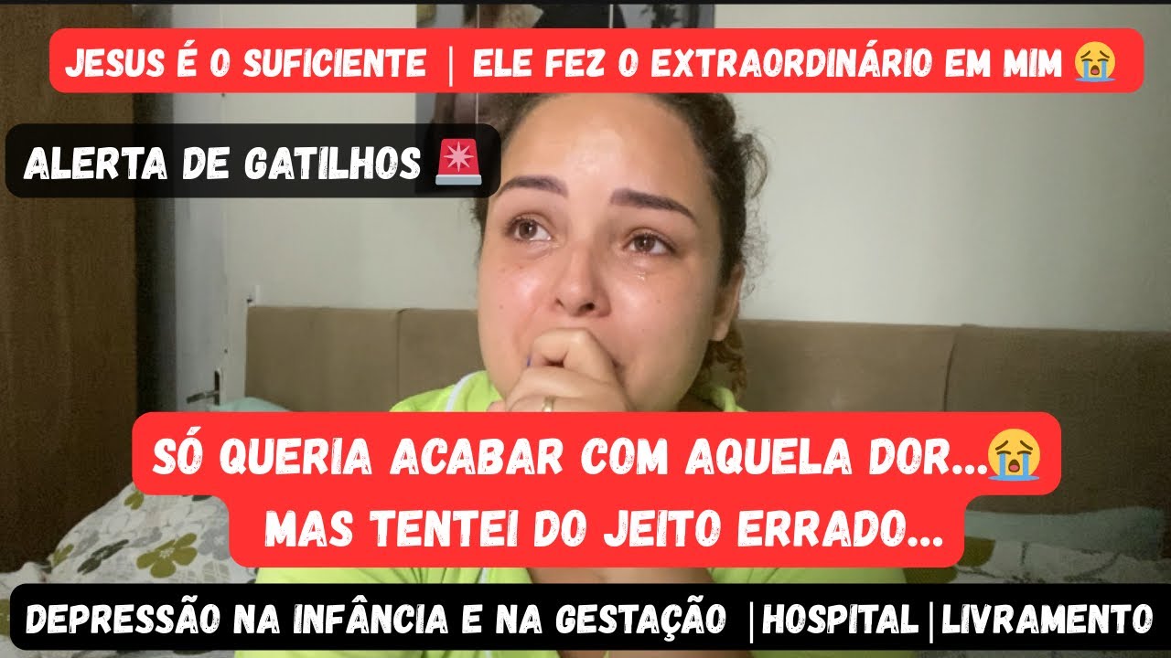 Depressão na infância e na gestação | Meu testemunho mais difícil 😭